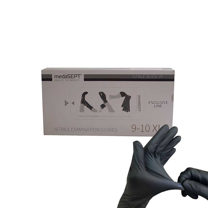 Expired Deter Beg Cijena Crne nitrilne rukavice medaSEPT PF jednokratne - Enormis | Prodaja  zaštitne opreme